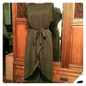 T-SHIRT dress - olive green